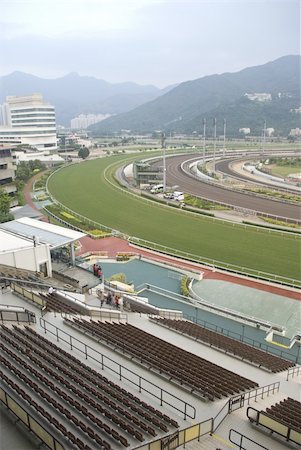 simsearch:400-08035855,k - it is a shot of horse race empty track. Foto de stock - Super Valor sin royalties y Suscripción, Código: 400-04853569