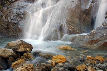 Waterfall Scenery, taken on a trip in the austrian alps Stock Photo - Budget Royalty-Free & Subscription, Code: 400-04853985