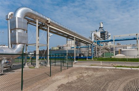 pipe refinery - large pipeline construction leading to a salt procucing factory in hengelo, netherlands Stock Photo - Budget Royalty-Free & Subscription, Code: 400-04864075