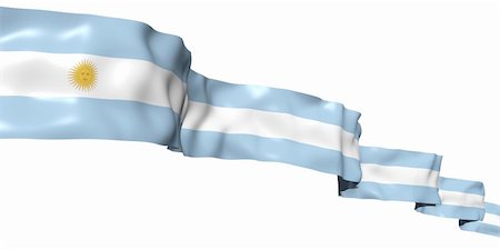 simsearch:622-02621533,k - Argentine flag ribbon high in the sky. 3d concept illustration Stock Photo - Budget Royalty-Free & Subscription, Code: 400-04864403
