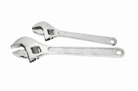 simsearch:400-04865679,k - Adjustable used wrenches of two different sizes Foto de stock - Super Valor sin royalties y Suscripción, Código: 400-04865043