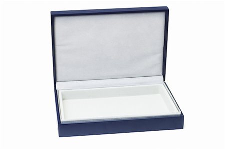 plain rectangular box - Open empty flat blue gift box on white background Stock Photo - Budget Royalty-Free & Subscription, Code: 400-04865354