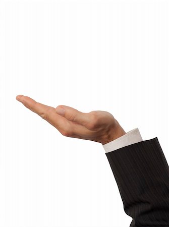 male hand in a business suit receives something Stock Photo - Budget Royalty-Free & Subscription, Code: 400-04865634