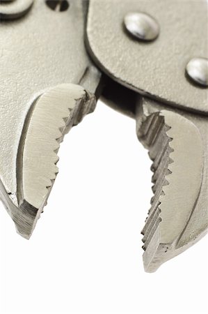 simsearch:400-04865679,k - close up of opened jaws adjustable locking grip pliers with copy space Foto de stock - Super Valor sin royalties y Suscripción, Código: 400-04865683
