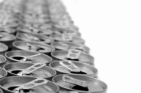 simsearch:400-05249077,k - empty beer cans isolated on the white background Stock Photo - Budget Royalty-Free & Subscription, Code: 400-04865769