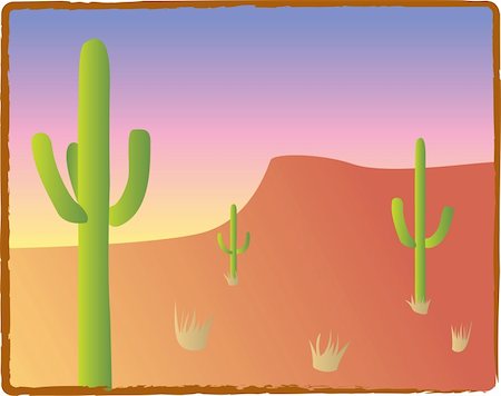 sonora - Three saguaro cacti in an American Southwest landscape. Stockbilder - Microstock & Abonnement, Bildnummer: 400-04865902
