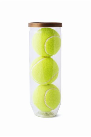 simsearch:400-04376209,k - New tennis balls in plastic container on white background Stock Photo - Budget Royalty-Free & Subscription, Code: 400-04866140