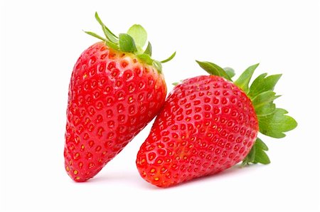 simsearch:400-04277002,k - Strawberries isolated over white background Stock Photo - Budget Royalty-Free & Subscription, Code: 400-04866720