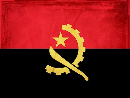 simsearch:400-04867208,k - Grunge flag series -  Angola Stock Photo - Budget Royalty-Free & Subscription, Code: 400-04867095