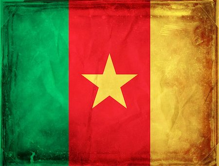 simsearch:400-04867208,k - Grunge flag series -  Cameroon Stock Photo - Budget Royalty-Free & Subscription, Code: 400-04867119