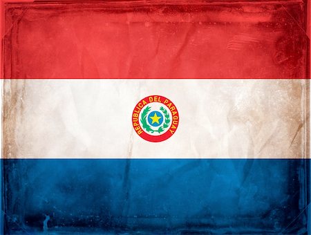 simsearch:400-04867208,k - Grunge flag series -  Paraguay Stock Photo - Budget Royalty-Free & Subscription, Code: 400-04867217