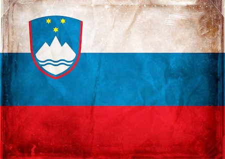 simsearch:400-04867208,k - Grunge flag series -  Slovenia Stock Photo - Budget Royalty-Free & Subscription, Code: 400-04867234