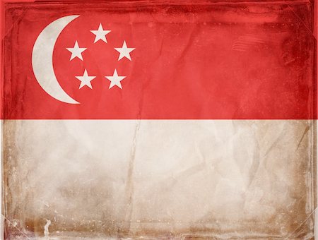 simsearch:400-04867208,k - Grunge flag series -  Singapore Stock Photo - Budget Royalty-Free & Subscription, Code: 400-04867232