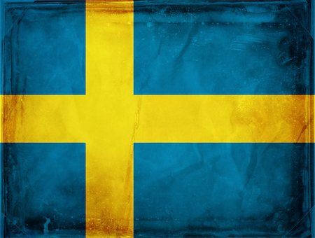 simsearch:400-04867208,k - Grunge flag series -  Sweden Stock Photo - Budget Royalty-Free & Subscription, Code: 400-04867245
