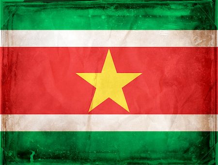 simsearch:400-04867208,k - Grunge flag series -  Suriname Stock Photo - Budget Royalty-Free & Subscription, Code: 400-04867243
