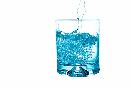 glass of water isolated on white background Stock Photo - Budget Royalty-Free & Subscription, Code: 400-04867491