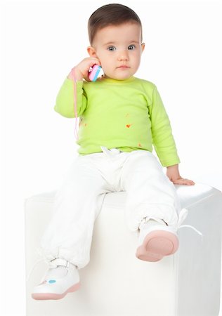 simsearch:400-05375824,k - small child isolated on a white background Photographie de stock - Aubaine LD & Abonnement, Code: 400-04867750