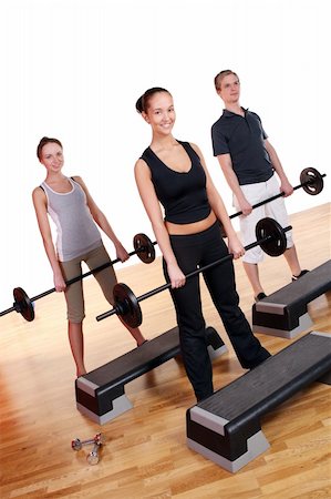 simsearch:400-05910572,k - people group  doing fitness exercise Fotografie stock - Microstock e Abbonamento, Codice: 400-04868263