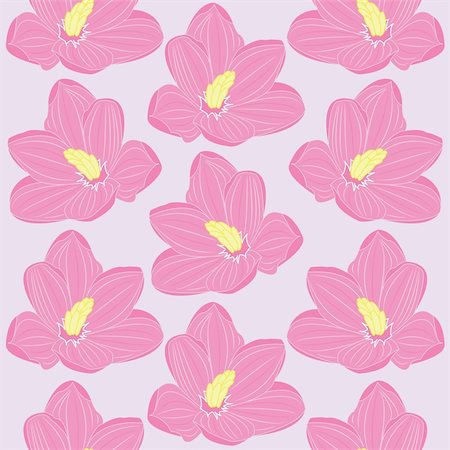 simsearch:400-04350548,k - Seamless floral pattern with pink flowers. Vector illustration Stockbilder - Microstock & Abonnement, Bildnummer: 400-04869523
