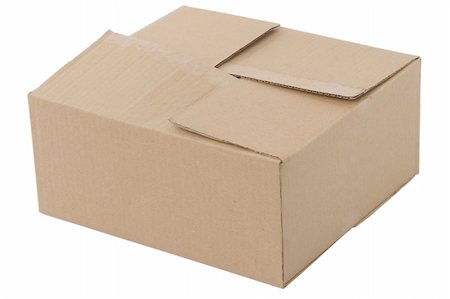 simsearch:400-04306840,k - closed cardboard box, packing for transportation Fotografie stock - Microstock e Abbonamento, Codice: 400-04869595