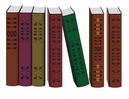 simsearch:400-04783872,k - Collection of books on white background. Vector illustration. Vector art in Adobe illustrator EPS format, compressed in a zip file. The different graphics are all on separate layers so they can easily be moved or edited individually. The document can be scaled to any size without loss of quality. Photographie de stock - Aubaine LD & Abonnement, Code: 400-04869871