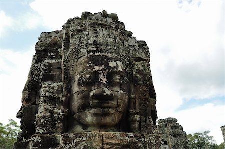 simsearch:400-04913134,k - Bayon Temple at Angkor Siem Reap Cambodia Fotografie stock - Microstock e Abbonamento, Codice: 400-04869949