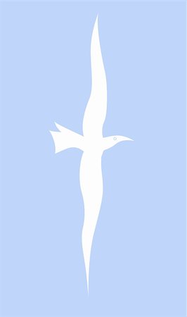 simsearch:400-05266779,k - vector silhouette of the bird in sky Stockbilder - Microstock & Abonnement, Bildnummer: 400-04860185