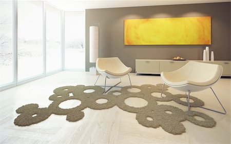 simsearch:400-03964208,k - modern design of lounge room Stockbilder - Microstock & Abonnement, Bildnummer: 400-04860693