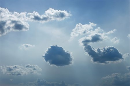 Heaven. Cloudscape of various light intensity clouds Photographie de stock - Aubaine LD & Abonnement, Code: 400-04861235