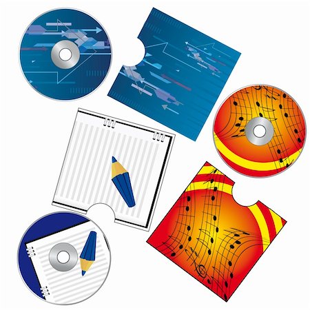 royal ontario museum - A set of CDs with covers. Vector illustration. Vector art in Adobe illustrator EPS format, compressed in a zip file. The different graphics are all on separate layers so they can easily be moved or edited individually. The document can be scaled to any size without loss of quality. Stock Photo - Budget Royalty-Free & Subscription, Code: 400-04861306