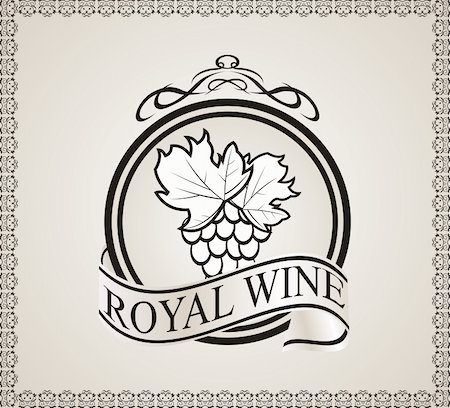 simsearch:400-04352793,k - Illustration retro label for packing wine - vector Stock Photo - Budget Royalty-Free & Subscription, Code: 400-04861508