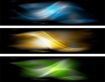 power glowing blue - Set of elegant iridescent banners. Eps 10 vector illustration Stock Photo - Budget Royalty-Free & Subscription, Code: 400-04861791