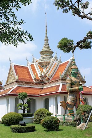 Oriental style building in Bangkok,  Thailand Fotografie stock - Microstock e Abbonamento, Codice: 400-04861843