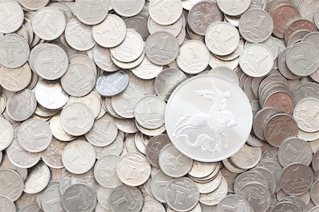 The background of the Russian money kopecks Stock Photo - Budget Royalty-Free & Subscription, Code: 400-04862241