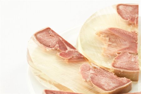 simsearch:400-05708291,k - jellied pig's tongue close-up on a plate Stock Photo - Budget Royalty-Free & Subscription, Code: 400-04862439
