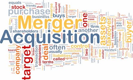 Background concept wordcloud illustration of merger acquisition Stockbilder - Microstock & Abonnement, Bildnummer: 400-04863074