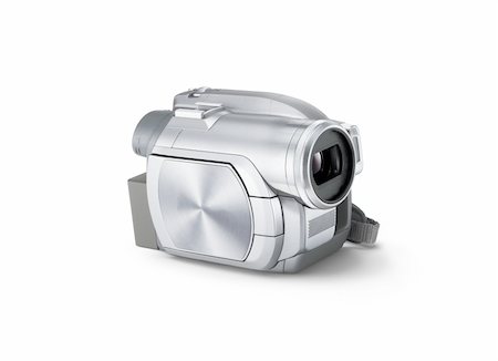 simsearch:400-04437995,k - Video Camera isolated on a white background Photographie de stock - Aubaine LD & Abonnement, Code: 400-04863956