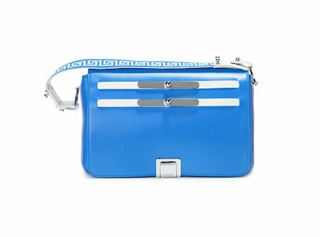 Sport blue bag. Isolated on a white. Stock Photo - Budget Royalty-Free & Subscription, Code: 400-04863960