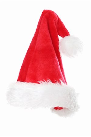 simsearch:400-07179884,k - Santa clause hat , isolated on white Photographie de stock - Aubaine LD & Abonnement, Code: 400-04874638