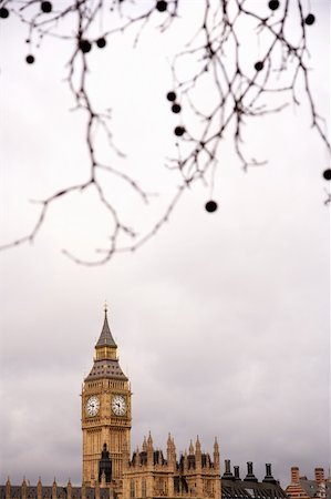 Big Ben and Palace of Westminster seen from South Bank Stockbilder - Microstock & Abonnement, Bildnummer: 400-04874651
