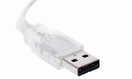 simsearch:400-04794358,k - Usb cable plug on the white background Stock Photo - Budget Royalty-Free & Subscription, Code: 400-04874674