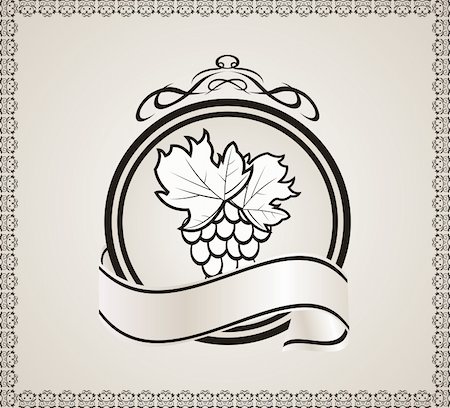 simsearch:400-04352793,k - Illustration retro label for packing wine - vector Stock Photo - Budget Royalty-Free & Subscription, Code: 400-04874986