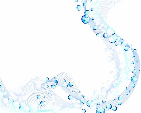 Abstract water vector background with bubbles of air Stock Photo - Budget Royalty-Free & Subscription, Code: 400-04875689