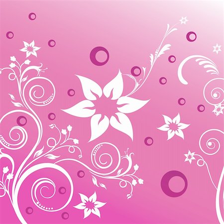 simsearch:400-05883929,k - illustration of floral background on abstract background Stockbilder - Microstock & Abonnement, Bildnummer: 400-04875894