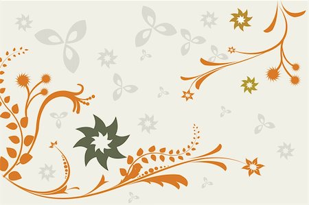simsearch:400-05883929,k - illustration of floral background on white background Stockbilder - Microstock & Abonnement, Bildnummer: 400-04875895