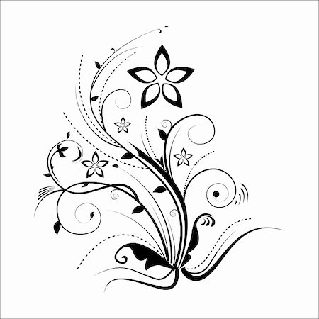 simsearch:400-04268949,k - illustration of floral tree on white  background Stock Photo - Budget Royalty-Free & Subscription, Code: 400-04875900