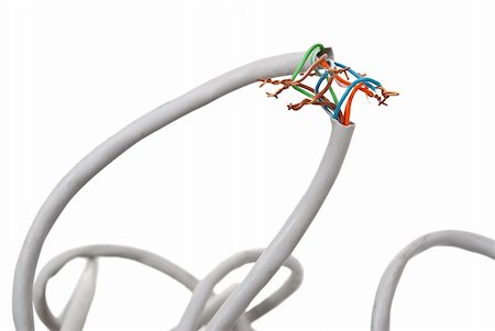 electric wire tangle - Connection electrical cable Photographie de stock - Aubaine LD & Abonnement, Code: 400-04876057