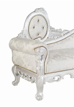 simsearch:400-05192140,k - silver sofa over white Photographie de stock - Aubaine LD & Abonnement, Code: 400-04876198