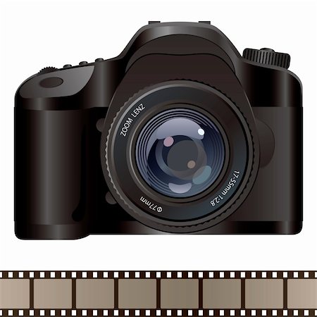 film camera clip art - Illustration vector Stock Photo - Budget Royalty-Free & Subscription, Code: 400-04876360