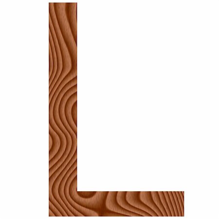 simsearch:400-05337894,k - Wooden Letter L isolated in white Stock Photo - Budget Royalty-Free & Subscription, Code: 400-04876534